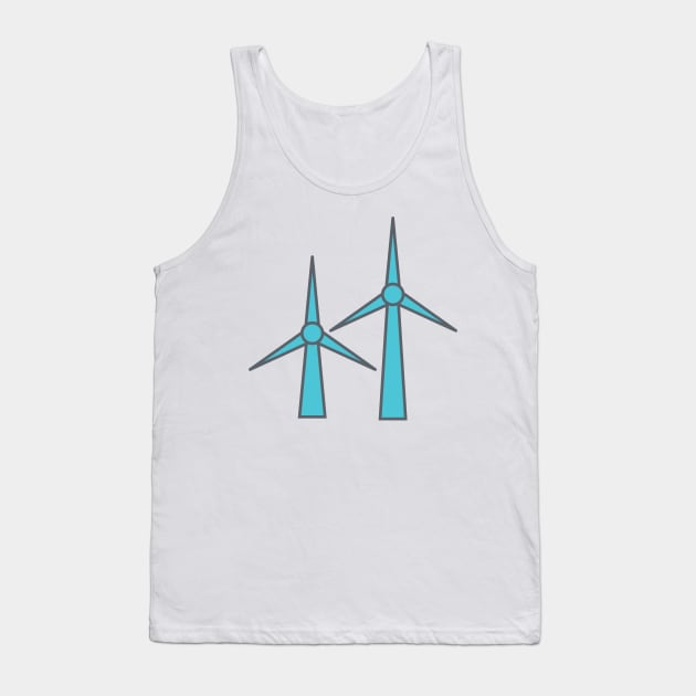 Wind Turbines Tank Top by Jonathan Wightman